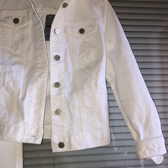 Ann Taylor Petite Tie Sleeve Denim Jacket - Picture 4 of 10